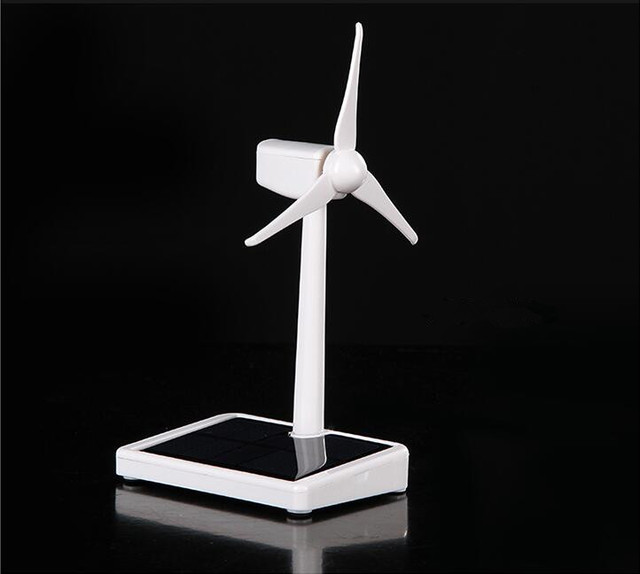 Mini gerador de turbina eólica modelo brinquedos de energia eólica solar  moinho de vento desktop escritório decoração de casa vento-kit de montagem  solar - AliExpress